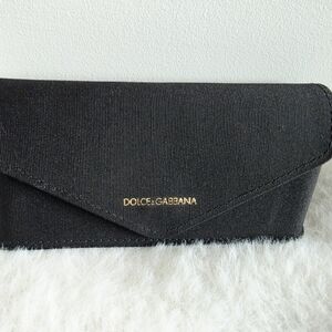 Dolce & Gabbana Black Textured Envelope Sunglasses Case